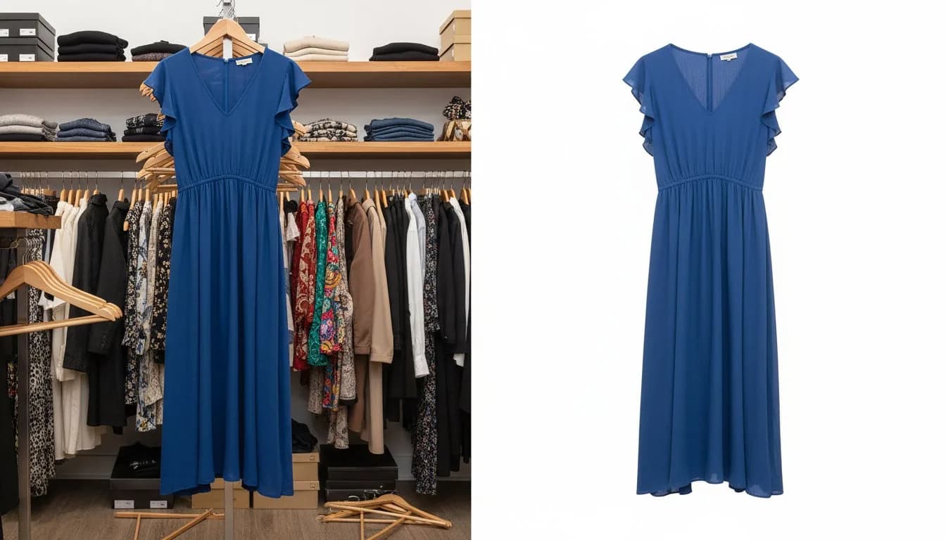 Платье на белом фоне для Wildberries -- замена фона онлайн