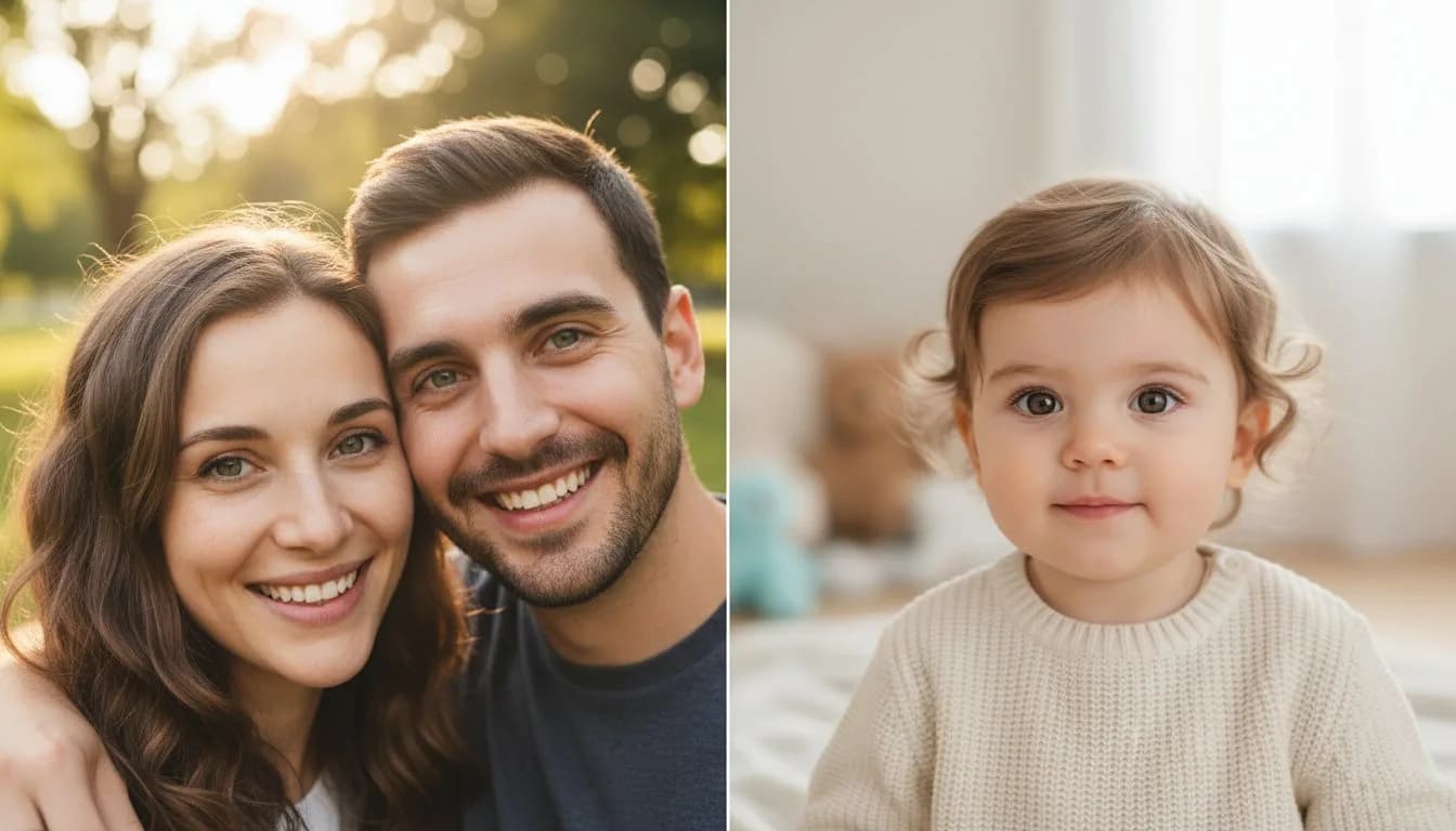 Нейросеть показала будущего малыша — портрет ребенка 2 лет