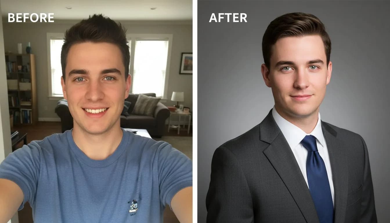 Деловое фото нейросетью онлайн — из селфи в профессиональный портрет