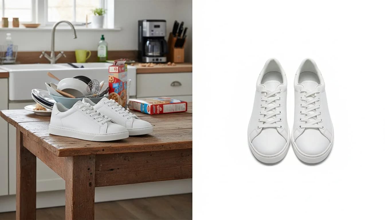 Товар без фона для маркетплейса — кроссовки на белом фоне для Wildberries