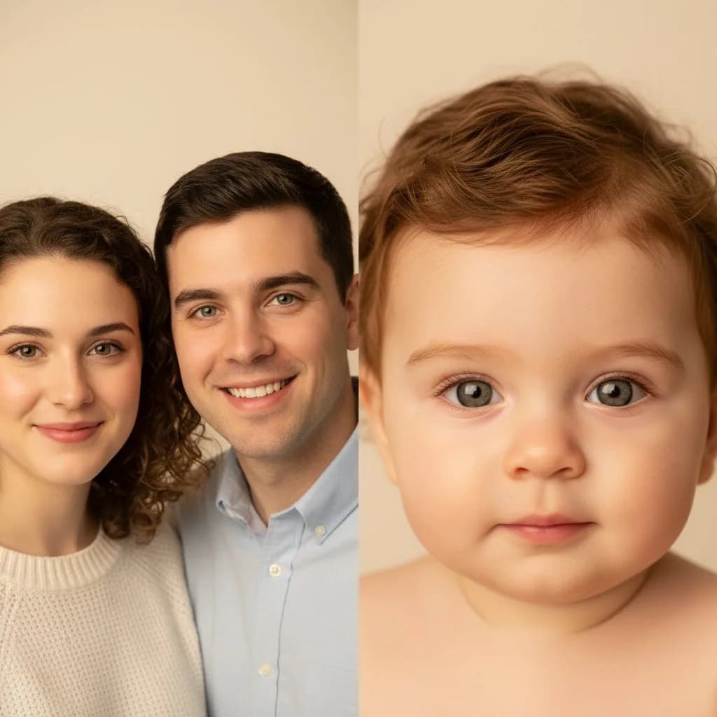 Как будет выглядеть ребёнок по фото родителей