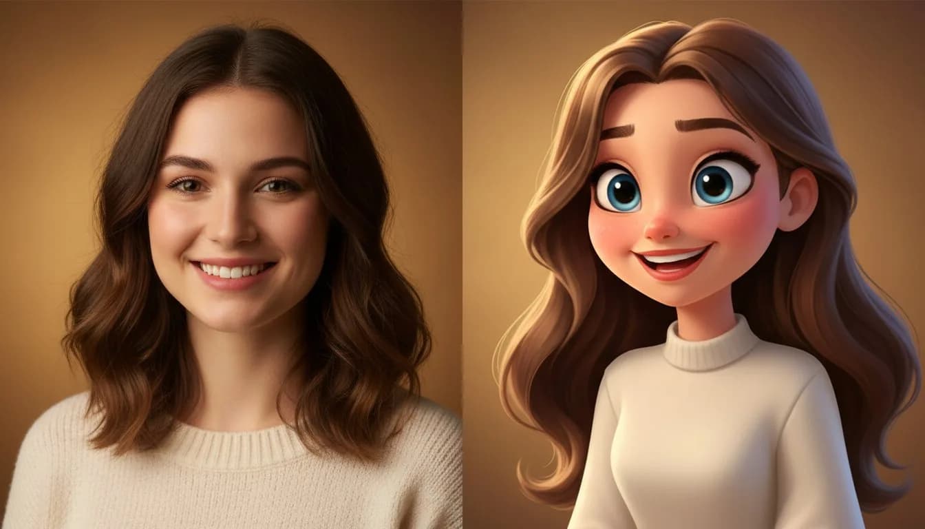 Нейрофотосессия в стиле Disney — мультяшный портрет