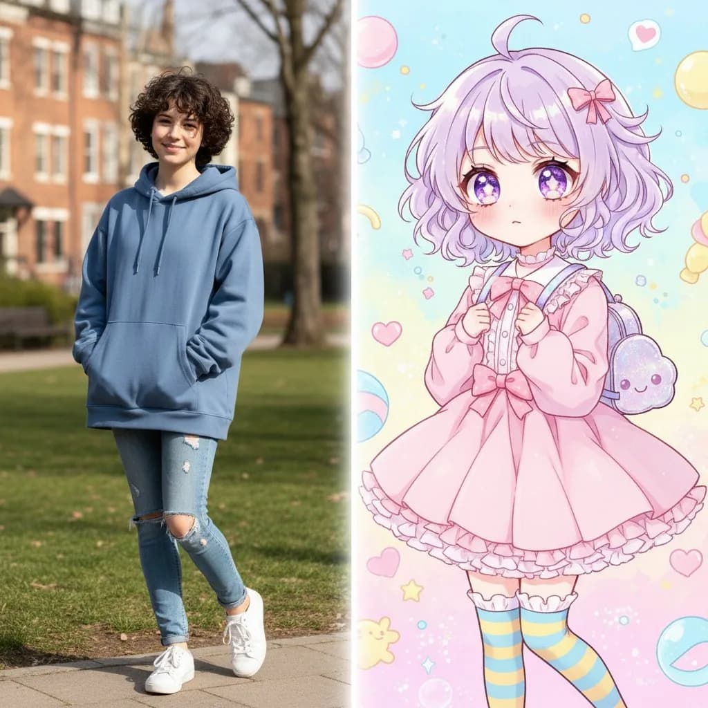 До и после: фото человека трансформируется в аниме-персонажа нейросетью