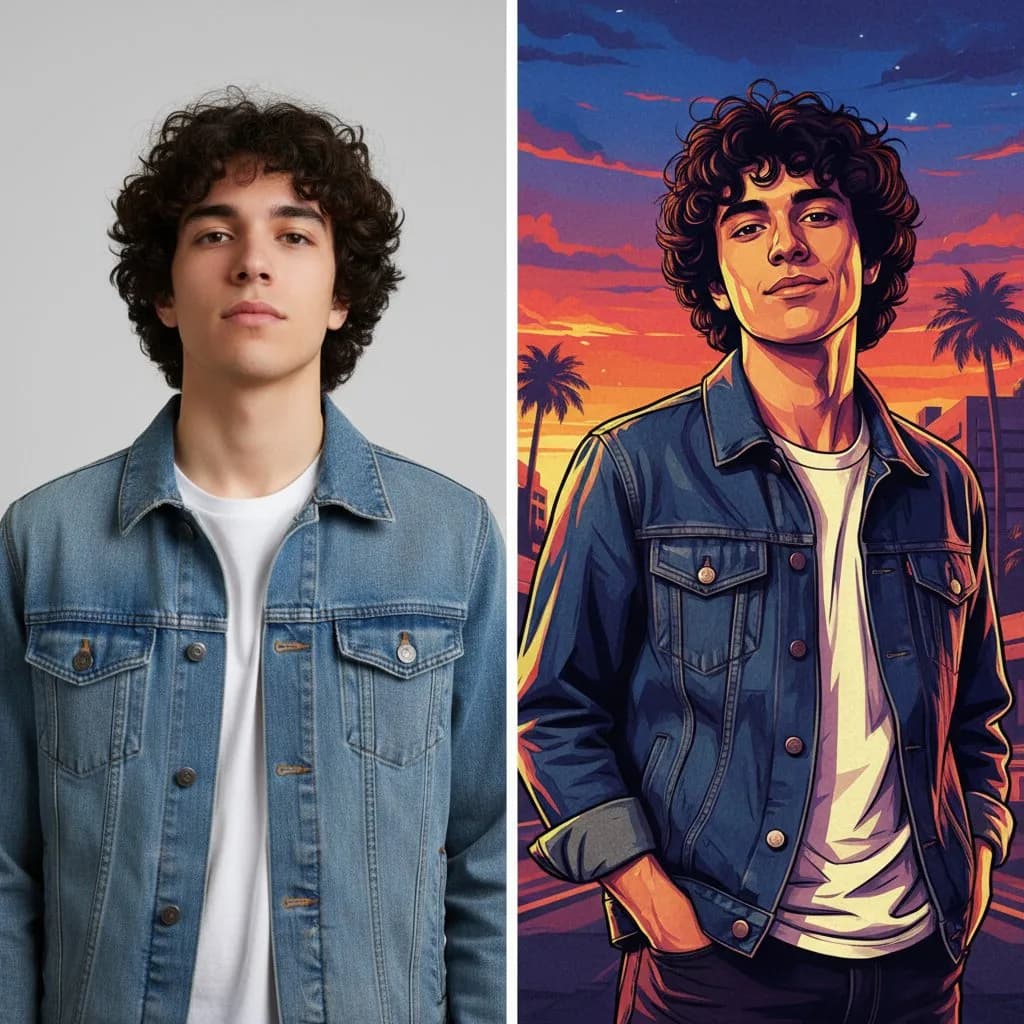 До и после: портрет превращается в персонажа игры GTA через ИИ