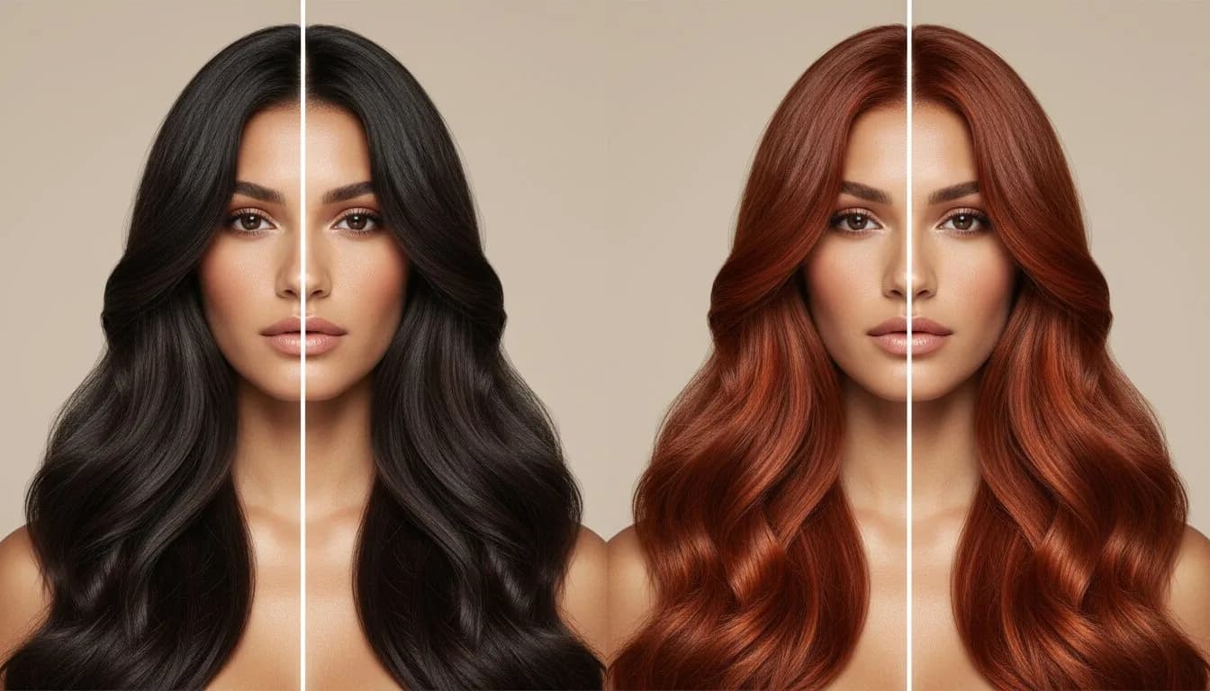 Нейросеть показывает рыжий цвет волос — примерка цвета онлайн