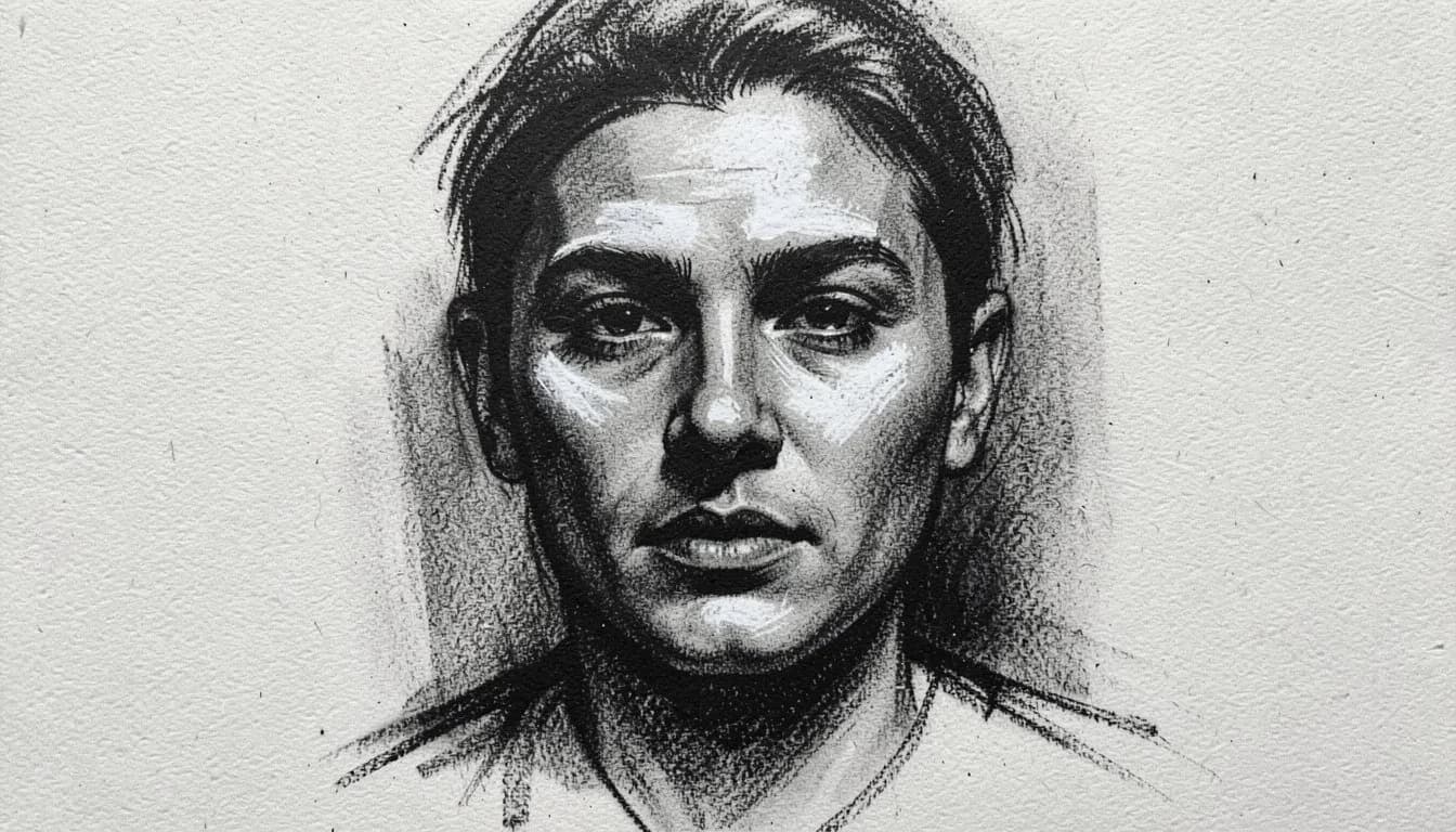 Угольный рисунок из фотографии — нейросеть онлайн бесплатно