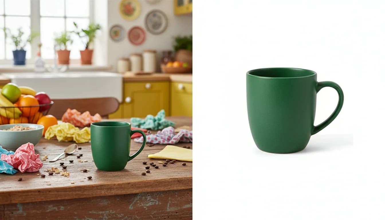 Удаление фона с фото товара — кружка на белом фоне для карточки Wildberries