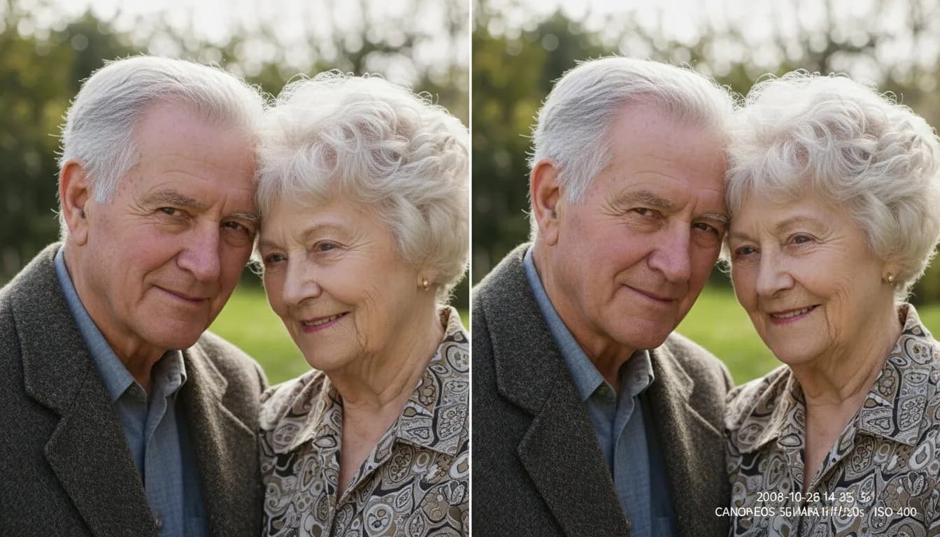 Удалить надпись с фото -- до и после обработки AI