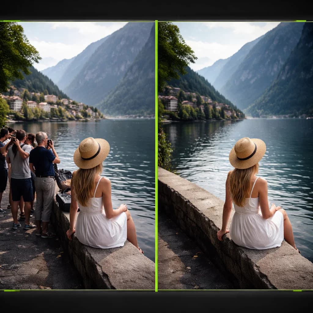 Удаление людей с фона