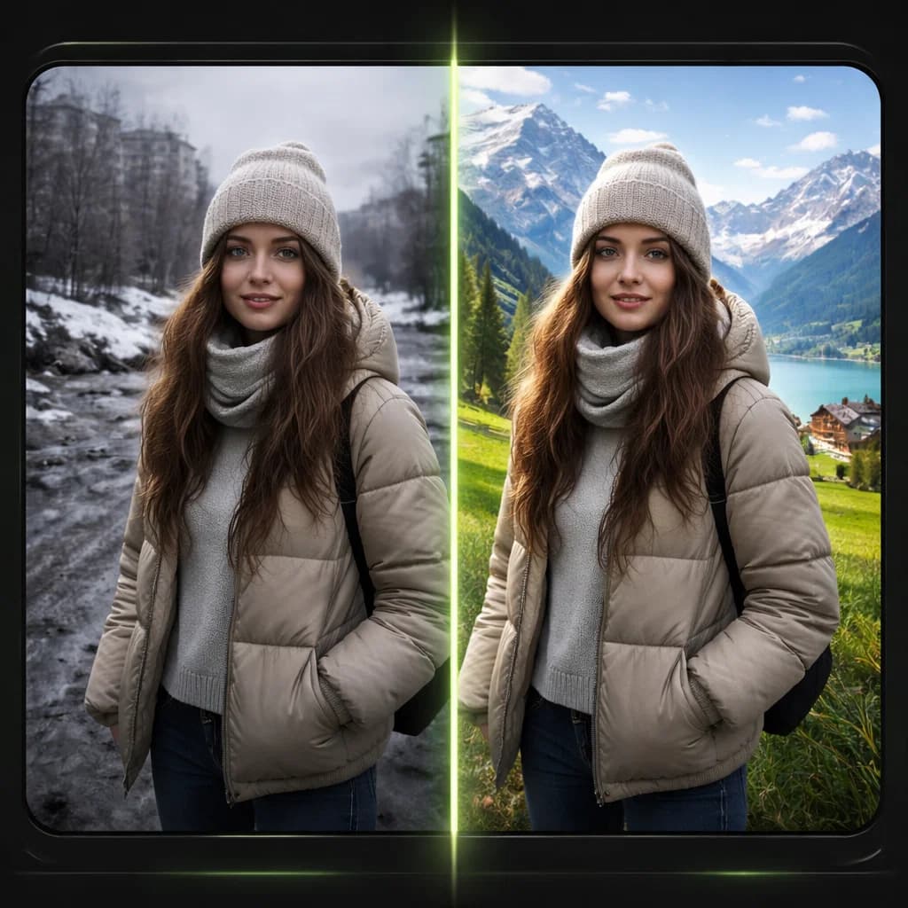 Замена фона