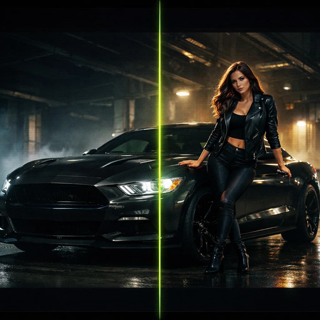 Девушка у машины